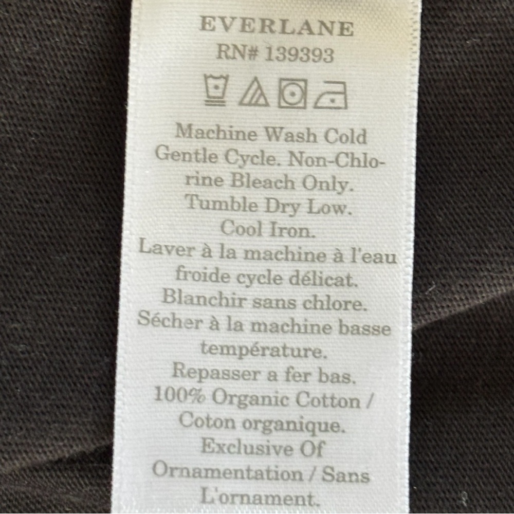 EVERLANE The Organic Cotton Weekend Tee Dress in Black (S) - Picture 6 of 8